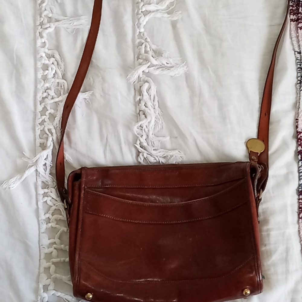 Brown brahmin purse